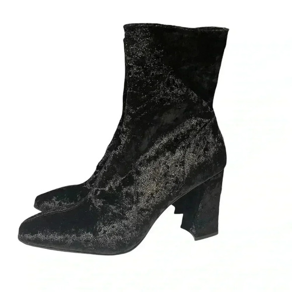 Jeffrey Campbell Anthro Laris velvet grunge fairy  whimsygoth ankle boot 9 - Picture 1 of 7